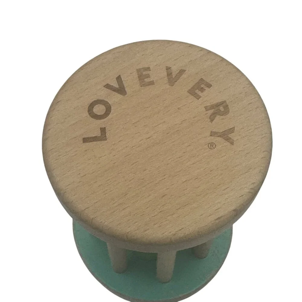 Lovevery Wooden Baby Rattle Rolling Toy Cylinder Color Balls Montessori Infant P
